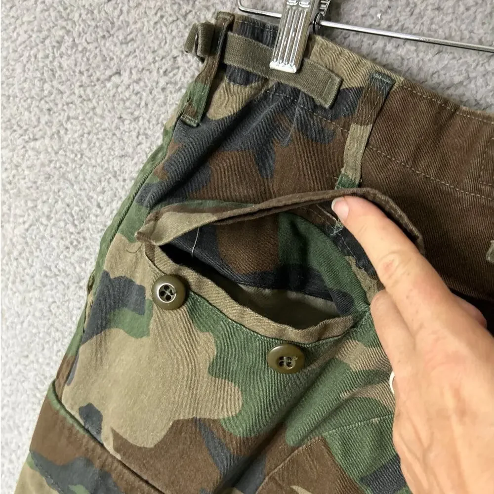 PROPPER Camo Pants Mens Medium Battle Trousers Cargo Button Fly Vintage Utility